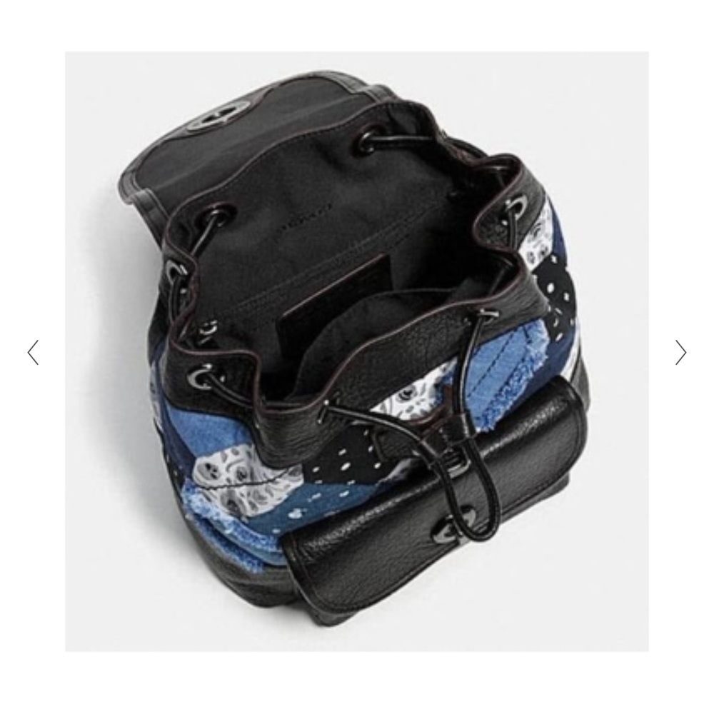 Small Coach Multi Blue Patch Backpack - image 4